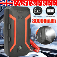 30000mah Car Jump Starter Pack 12V Booster Power Bank USB Battery Charger