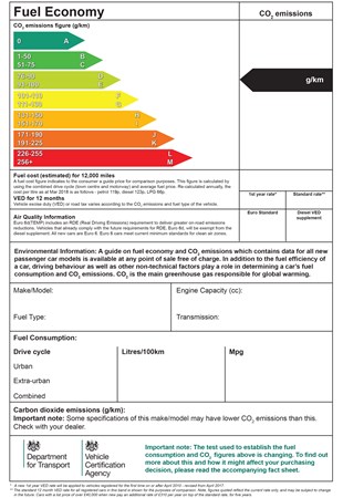 2018 VED car tax label